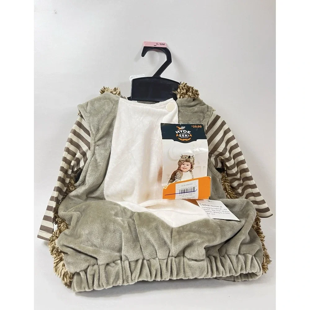 Hyde & Eek! Boutique Infant Hedgehog Halloween Costume‎ 0–6 Months - Picture 5 of 7